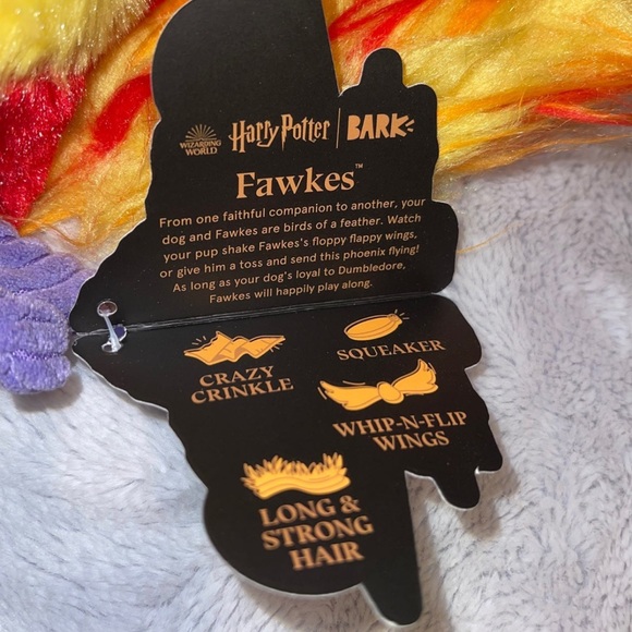 Harry Potter bark box dog toy M - L fawkes phoenix - Picture 5 of 5